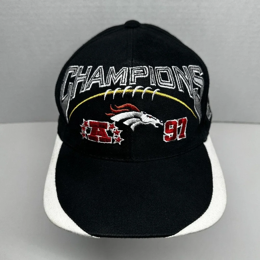 Vintage Denver Broncos Hat Cap Snap Back One Size NFL Sports Specialties 90s